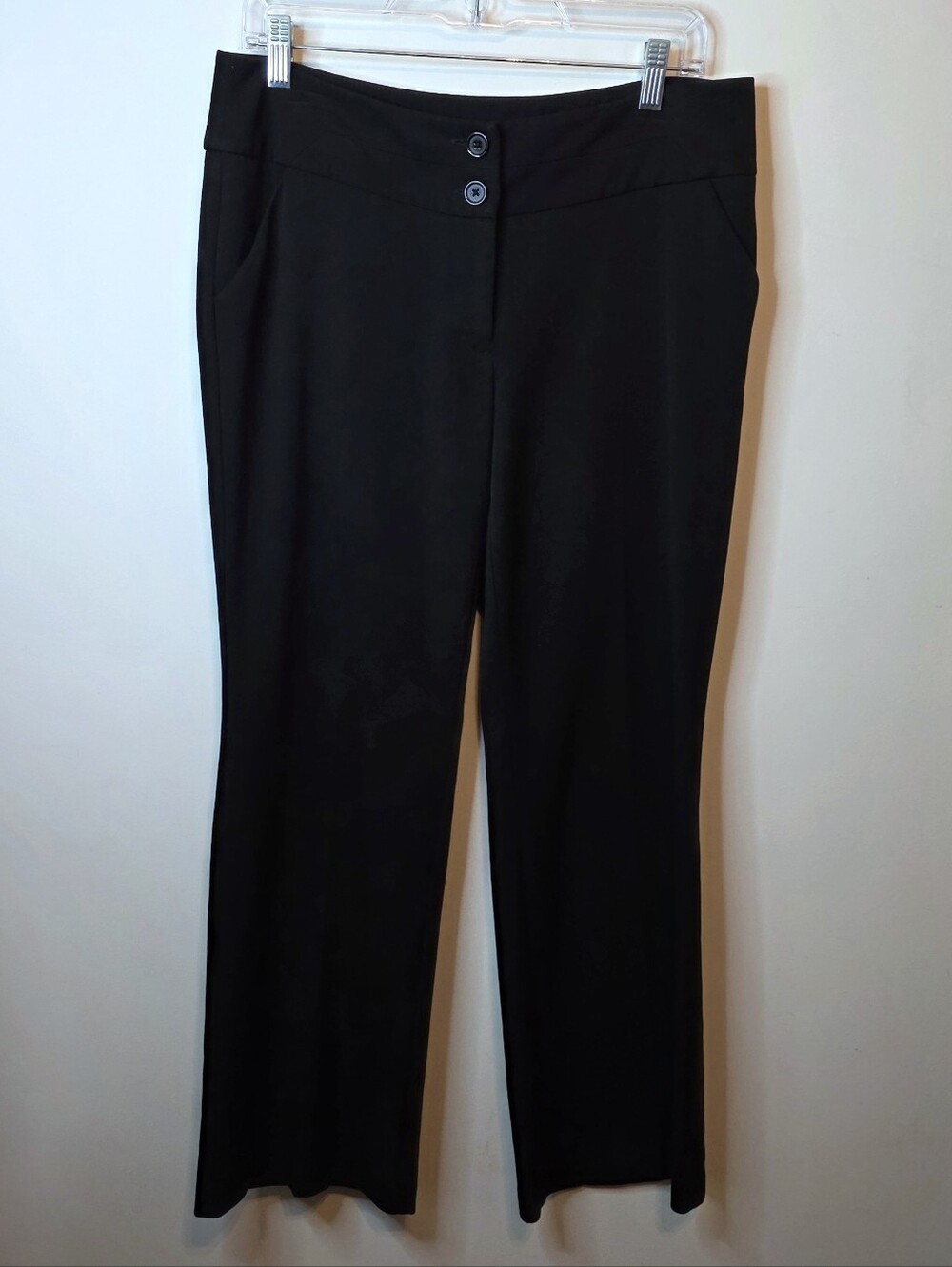 Apt. 9 Curvy Fit Black Dress Pants Size 8P Business Office Dressy Corporate